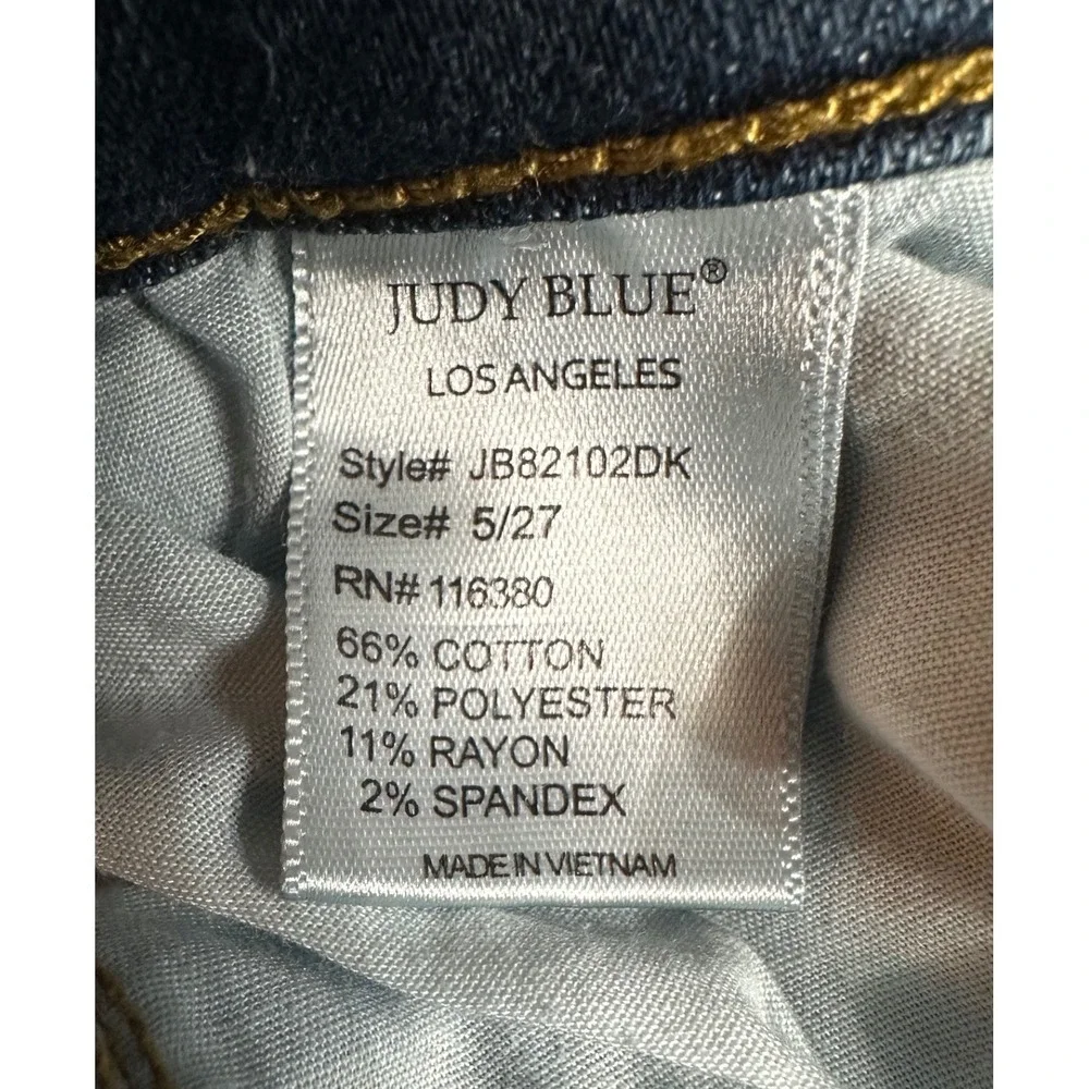 Judy Blue Dark‎ Wash Skinny Jeans Women's Size 5/27 Stretch JB82102DK